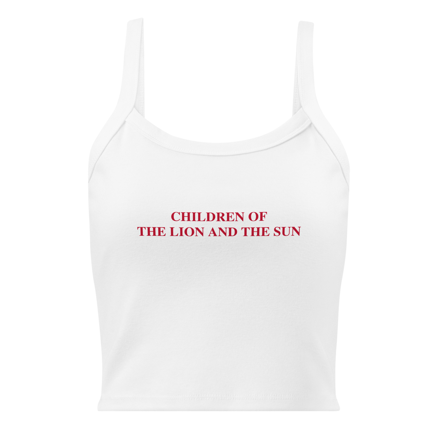 Children of the Lion and the Sun - Micro-rib Tank Top