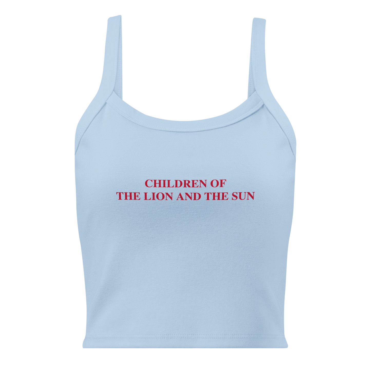 Children of the Lion and the Sun -  Micro-rib Tank Top